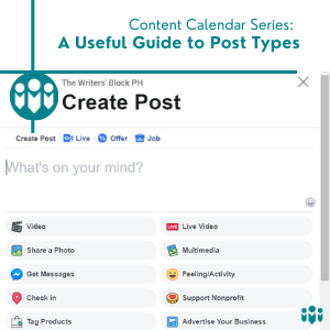 Content Calendar Series Part 3: A Useful Guide to Post Types – The ...
