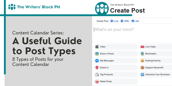 Content Calendar Series Part 3: A Useful Guide to Post Types – The ...